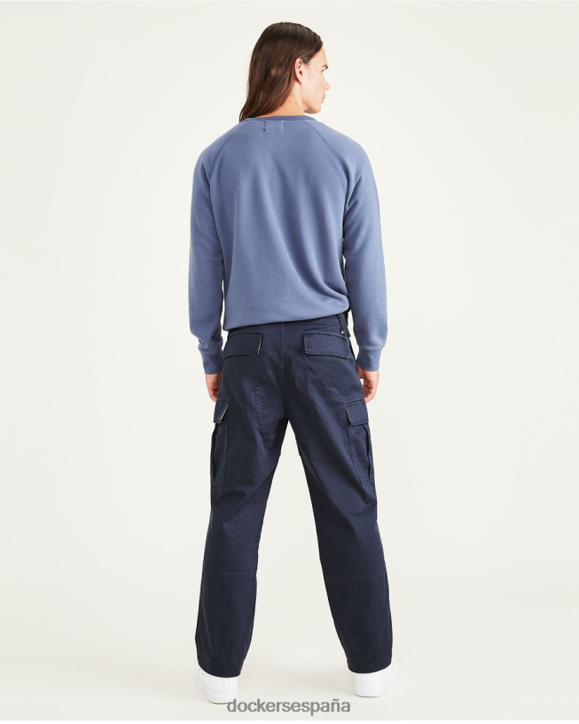 pantalones cargo, ajuste relajado hombres Dockers blazer azul marino - azul ropa 8F0406755