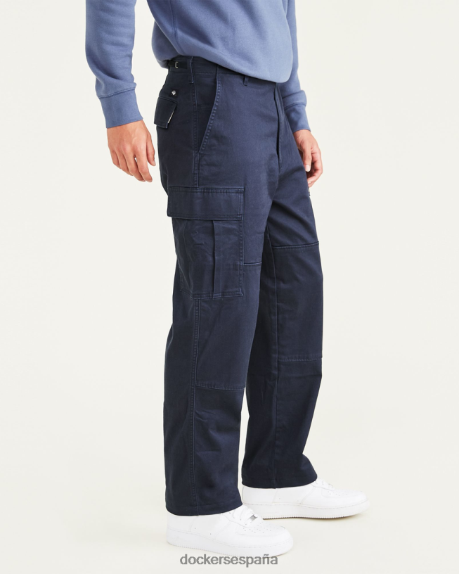 pantalones cargo, ajuste relajado hombres Dockers blazer azul marino - azul ropa 8F0406755