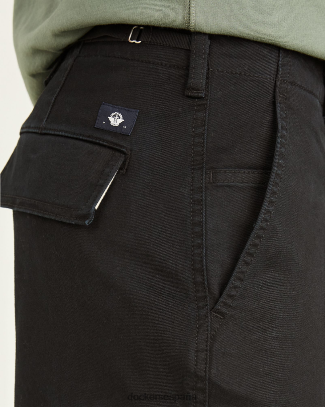 pantalones cargo, ajuste relajado hombres Dockers hermoso negro ropa 8F0406754
