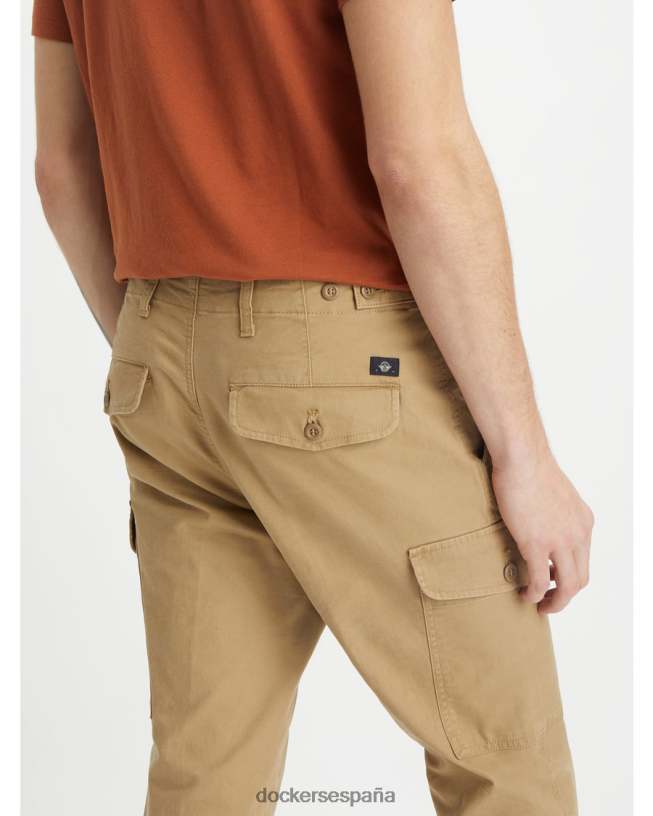 pantalones cargo, corte entallado y entallado hombres Dockers cosecha de oro - bronceado ropa 8F0406363
