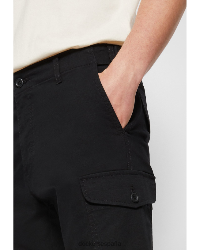 pantalones cargo, corte entallado y entallado hombres Dockers hermoso negro ropa 8F0406362