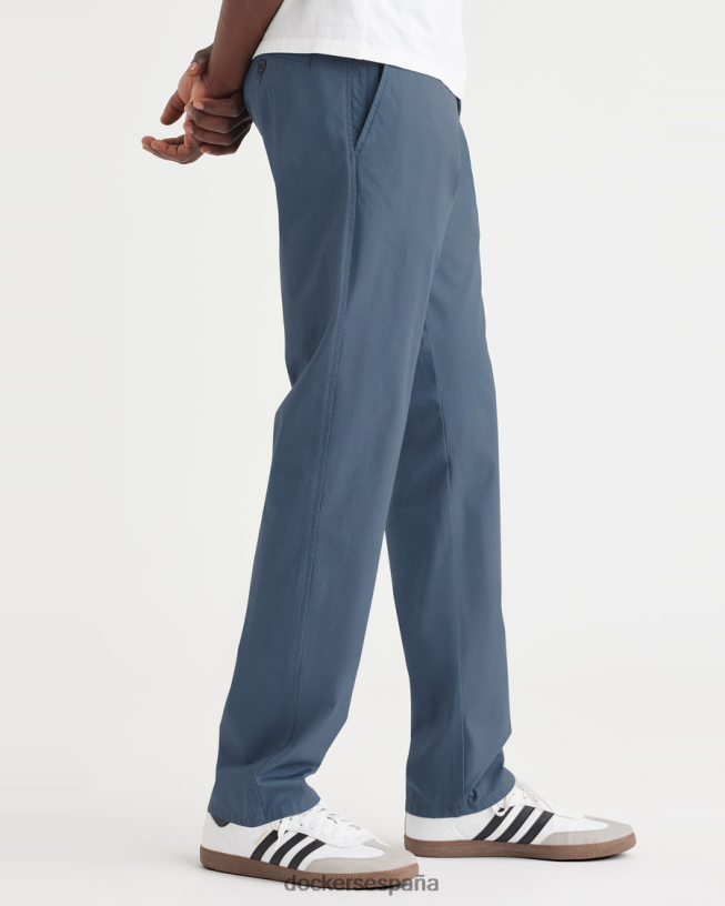 pantalones chinos definitivos, corte atlético hombres Dockers índigo vintage - azul ropa 8F040695