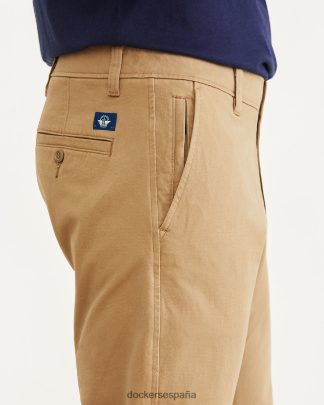 pantalones chinos definitivos, corte atlético hombres Dockers nuevo caqui británico ropa 8F040694