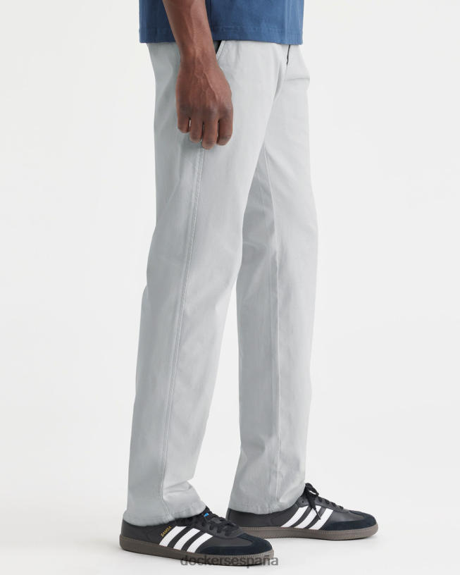 pantalones chinos definitivos, corte atlético hombres Dockers tiro alto - gris ropa 8F040693