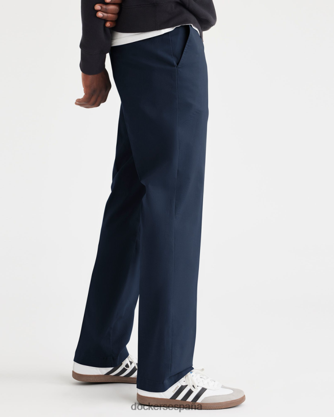 pantalones chinos esenciales, corte recto hombres Dockers blazer azul marino - azul ropa 8F0406262