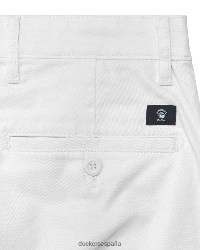 pantalones chinos originales malbon, corte cónico hombres Dockers blanco brillante ropa 8F0406384