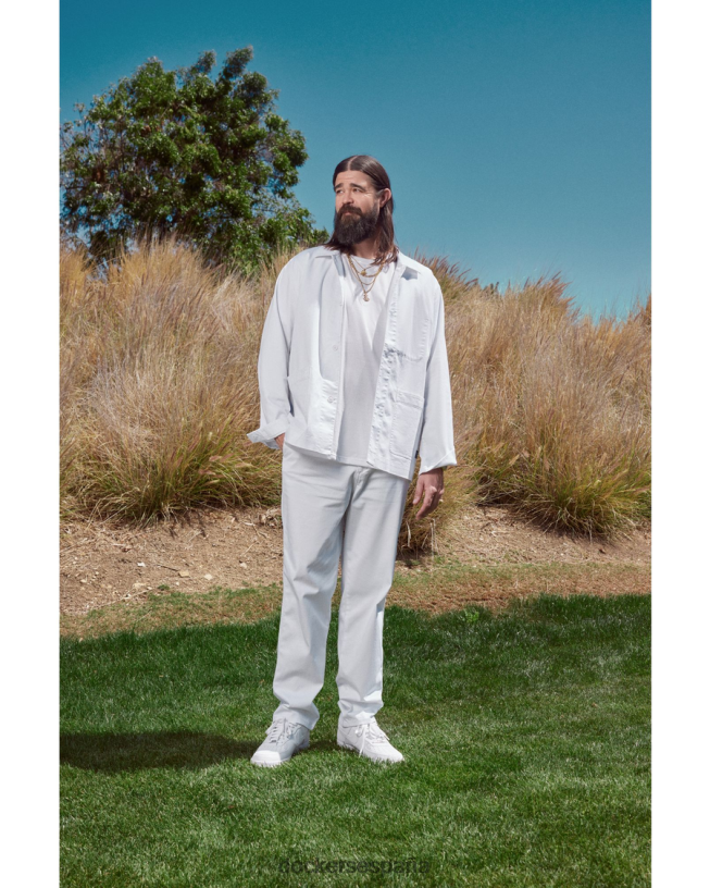 pantalones chinos originales malbon, corte cónico hombres Dockers blanco brillante ropa 8F0406384