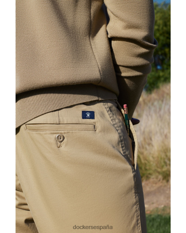 pantalones chinos originales malbon, corte cónico hombres Dockers cosecha de oro - bronceado ropa 8F0406383