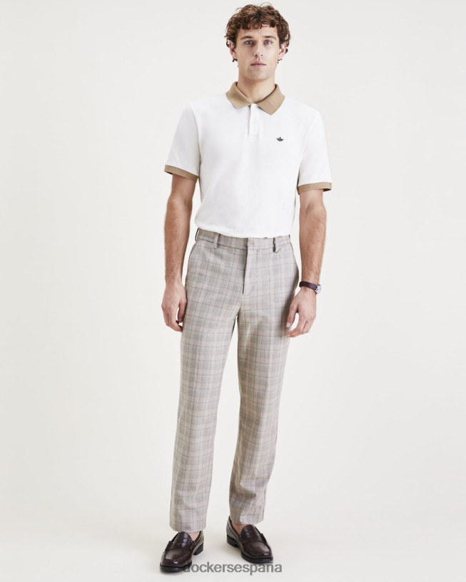 pantalones city tech, corte recto hombres Dockers Sáhara caqui ropa 8F0406784