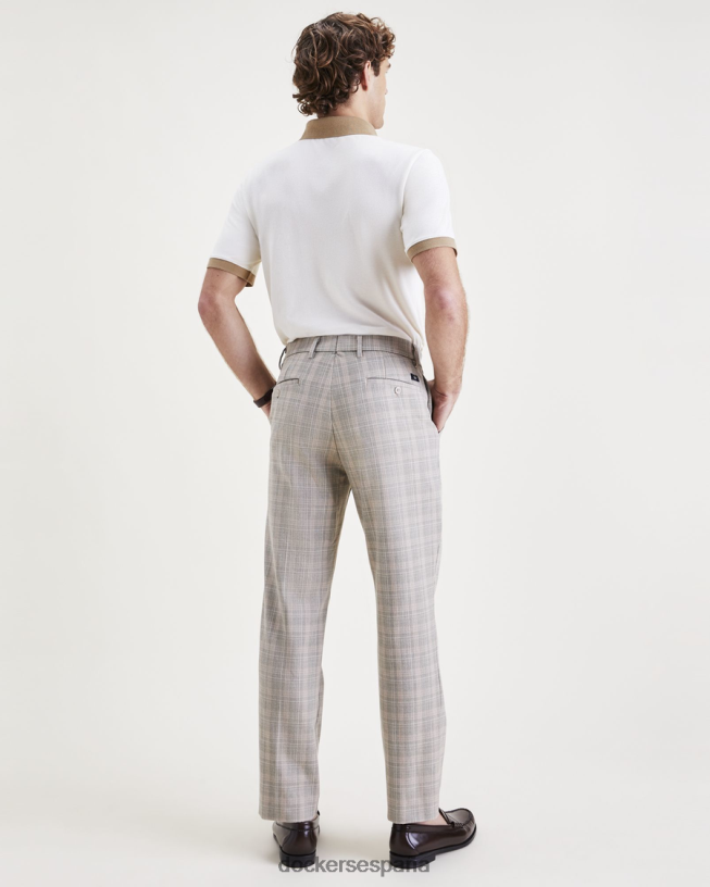 pantalones city tech, corte recto hombres Dockers Sáhara caqui ropa 8F0406784