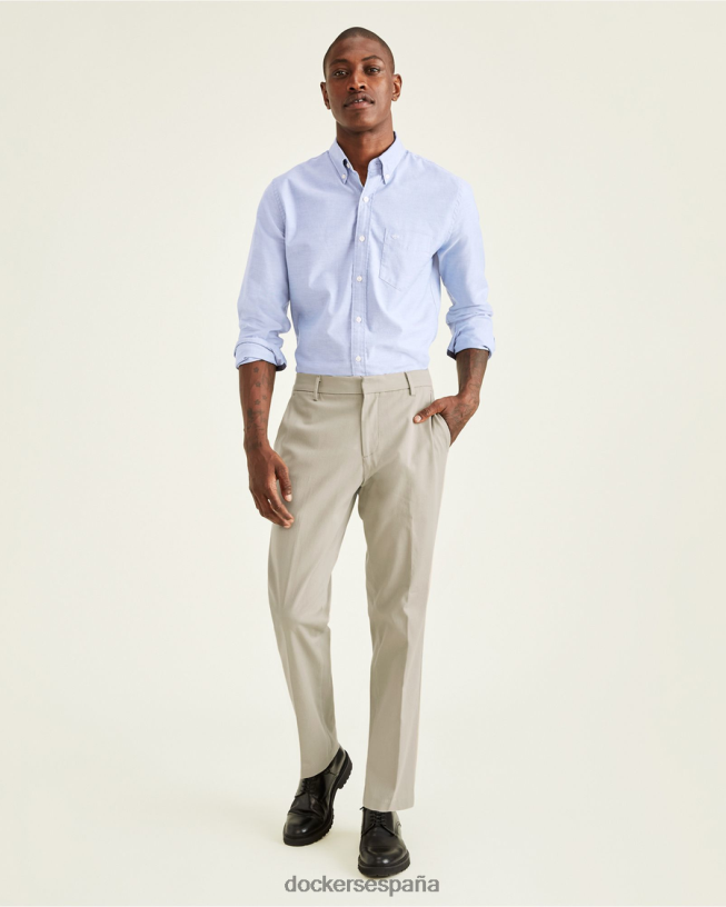 pantalones city tech, corte recto hombres Dockers ceniza cálida - bronceado ropa 8F040699