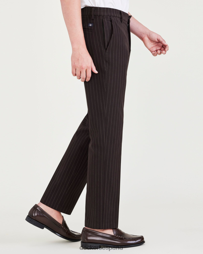 pantalones city tech, corte recto hombres Dockers frijol negro - negro ropa 8F0406783