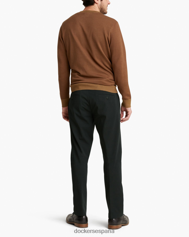 pantalones city tech, corte recto hombres Dockers negro mineral ropa 8F040698