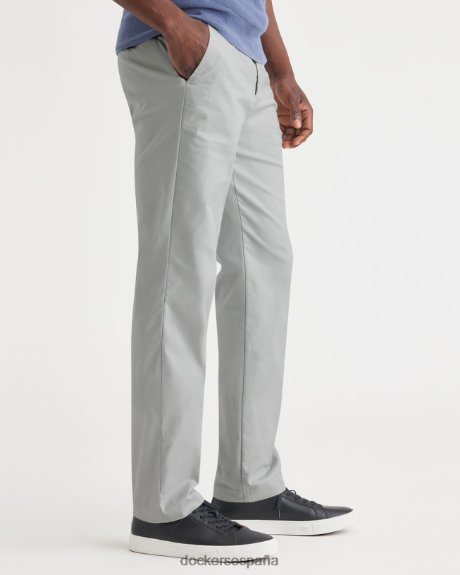 pantalones city tech, corte recto hombres Dockers tiro alto - gris ropa 8F0406101