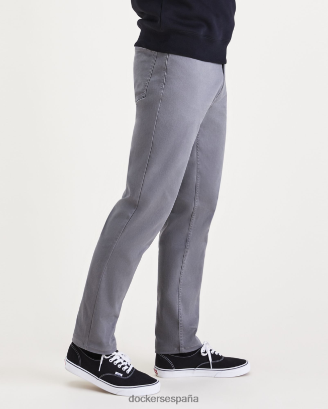 pantalones corte jean, ajuste atlético hombres Dockers gris birmania ropa 8F0406241