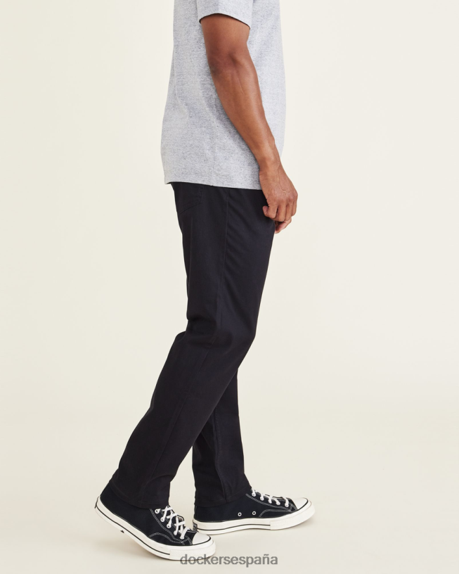 pantalones corte jean, ajuste atlético hombres Dockers negro ropa 8F0406243