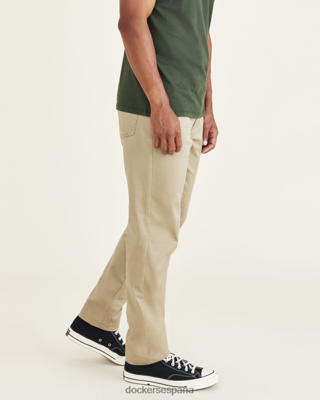pantalones corte jean, ajuste atlético hombres Dockers nuevo caqui británico ropa 8F0406242