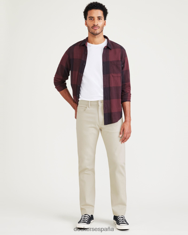 pantalones corte jean, corte recto hombres Dockers Sáhara caqui ropa 8F0406757