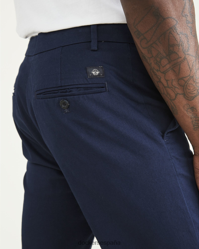 pantalones costeros, corte ajustado hombres Dockers blazer azul marino - azul ropa 8F0406374
