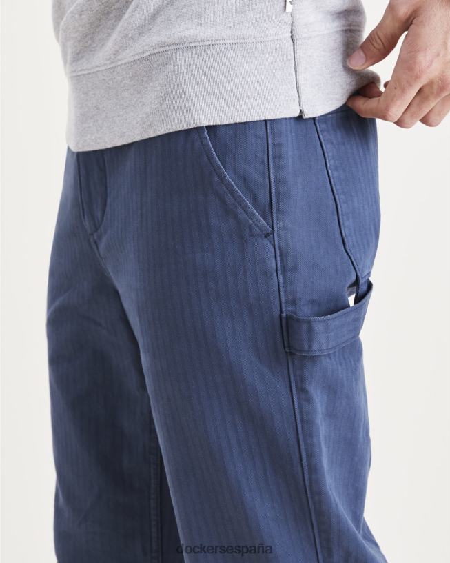 pantalones de carpintero de california, corte recto hombres Dockers azul oscuro ropa 8F0406747