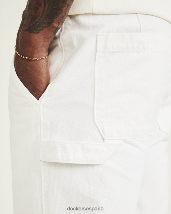 pantalones de carpintero de california, corte recto hombres Dockers blanco ropa 8F0406745