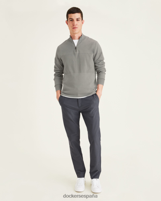 pantalones de punto cómodos, corte ajustado hombres Dockers sombrío azul ropa 8F0406415
