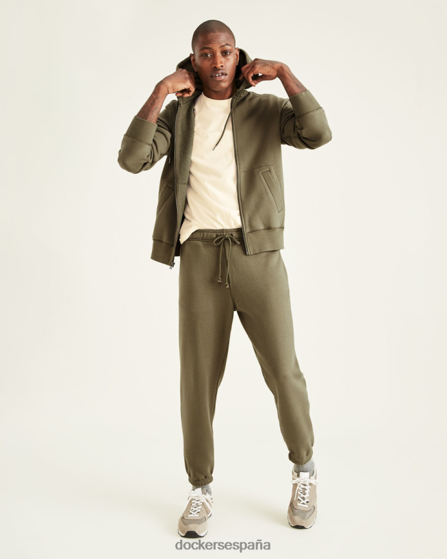 pantalones deportivos, corte recto hombres Dockers camuflaje - verde ropa 8F0406598