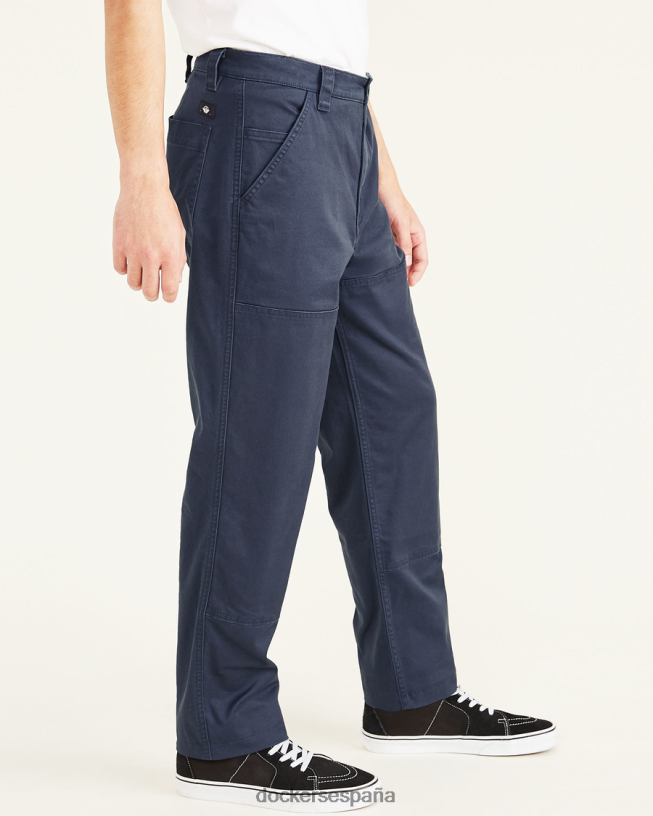 pantalones utilitarios, corte recto hombres Dockers blazer azul marino - azul ropa 8F0406417