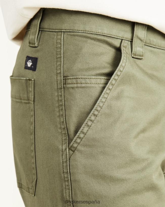 pantalones utilitarios, corte recto hombres Dockers camuflaje - verde ropa 8F0406716