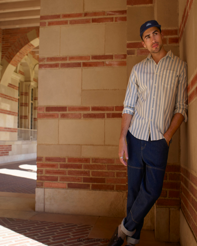 pantalones utilitarios, corte recto hombres Dockers enjuague índigo oscuro - azul ropa 8F0406719