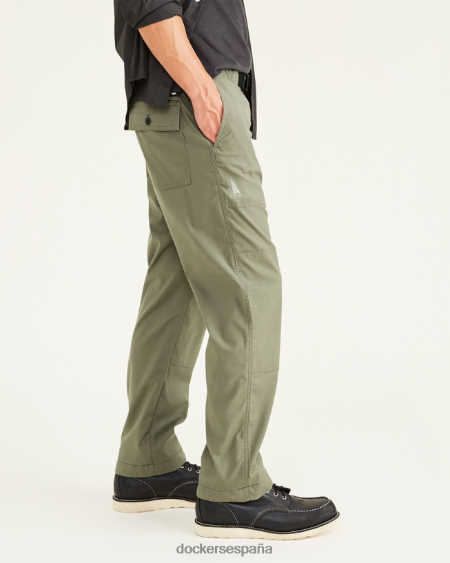 pantalones utilitarios rec, corte recto hombres Dockers camuflaje - verde ropa 8F0406803