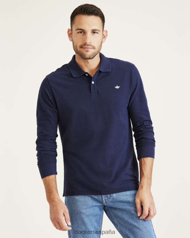 polo, corte entallado hombres Dockers blazer azul marino - azul ropa 8F0406813