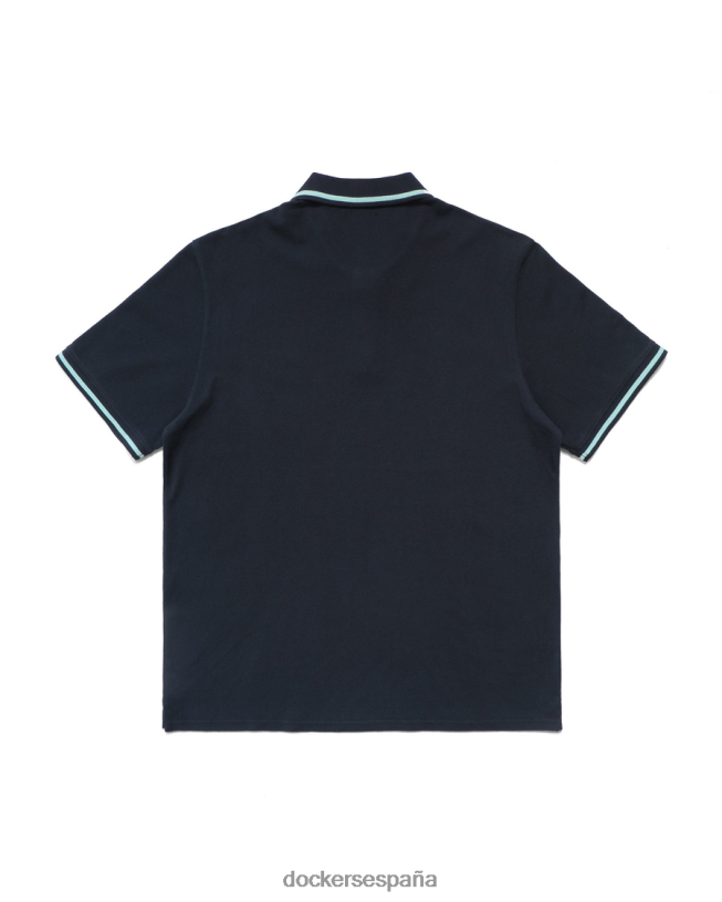 polo de piqué malbon, corte ajustado hombres Dockers blazer azul marino - azul ropa 8F0406342