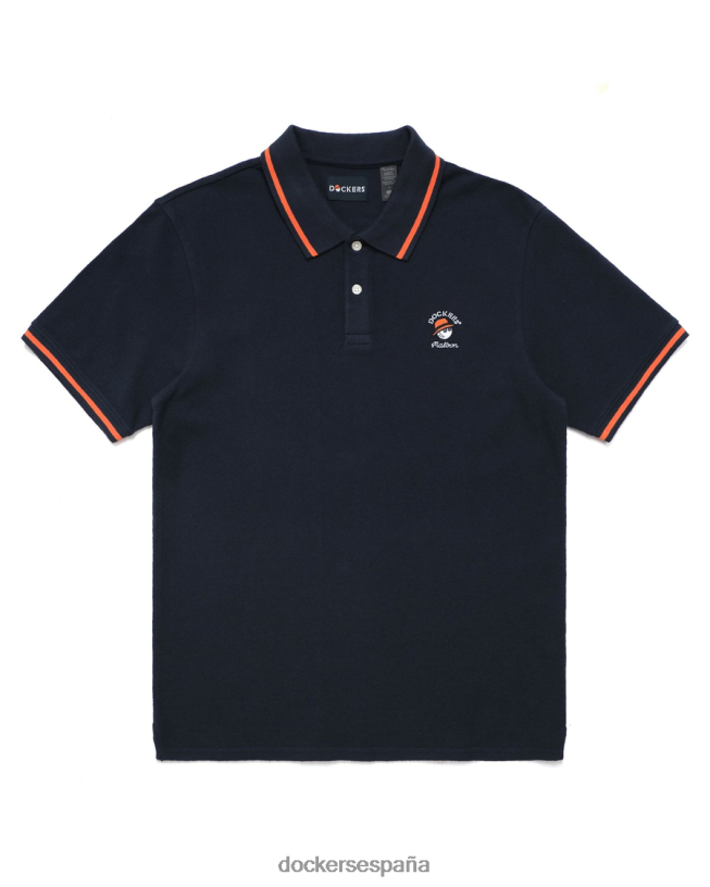 polo malbon, ajuste delgado hombres Dockers blazer azul marino - azul ropa 8F0406437