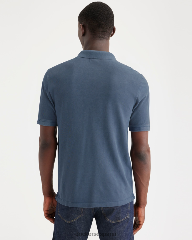 polo original, corte ajustado hombres Dockers índigo vintage - azul ropa 8F0406125