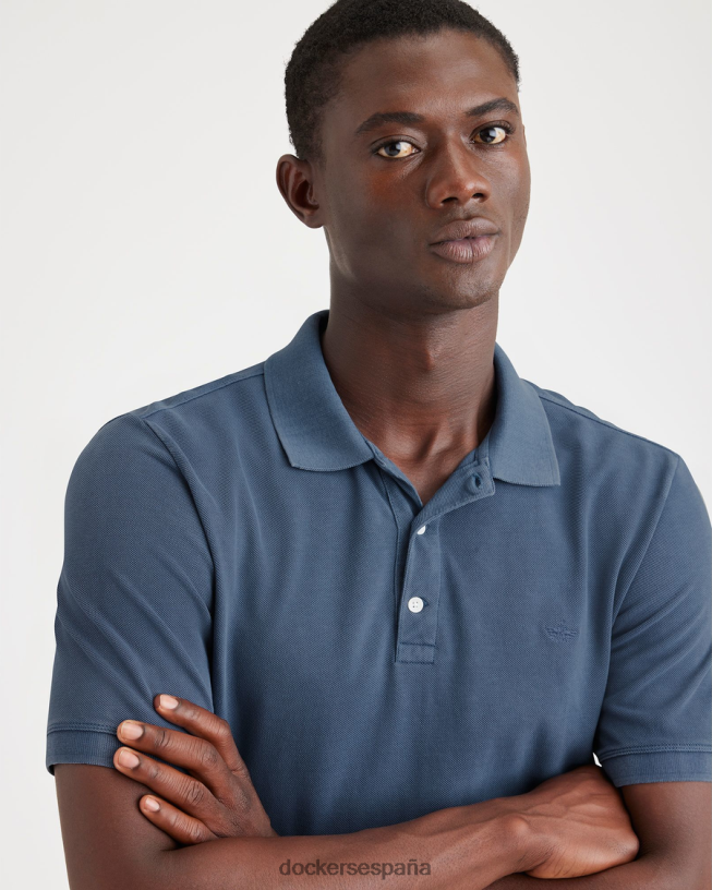 polo original, corte ajustado hombres Dockers índigo vintage - azul ropa 8F0406125