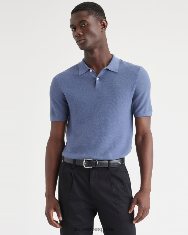 suéter tipo polo, ajuste regular hombres Dockers índigo vintage - azul ropa 8F0406118