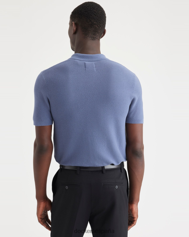 suéter tipo polo, ajuste regular hombres Dockers índigo vintage - azul ropa 8F0406118