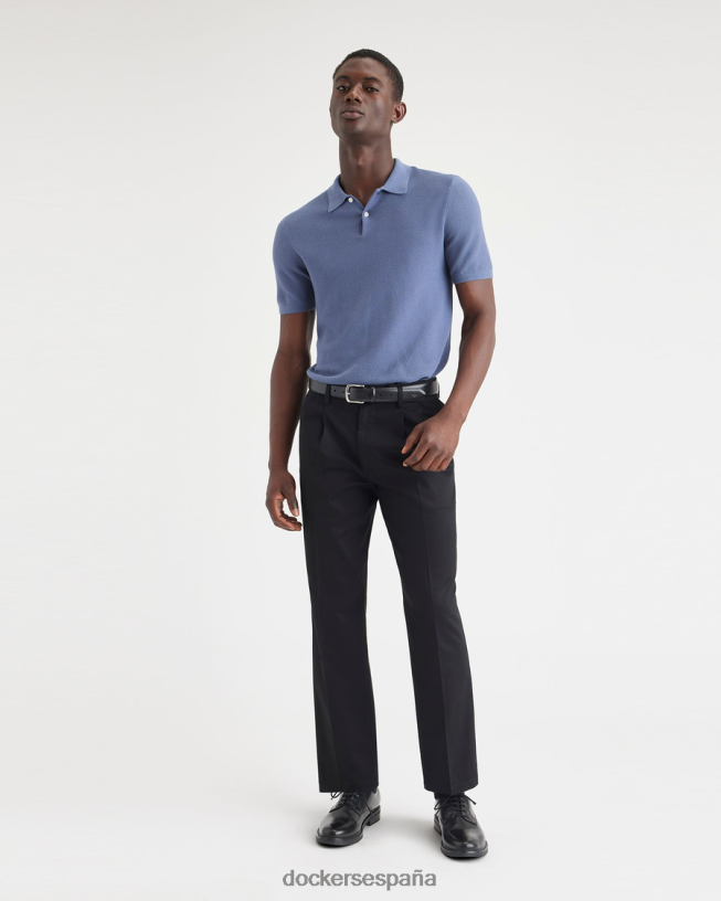 suéter tipo polo, ajuste regular hombres Dockers índigo vintage - azul ropa 8F0406118