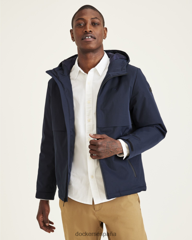 sudadera con capucha con brida soldada flex tech hombres Dockers blazer azul marino - azul ropa 8F0406633