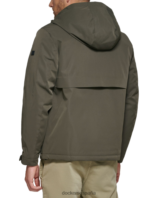 sudadera con capucha con brida soldada flex tech hombres Dockers camuflaje oliva - verde ropa 8F0406521