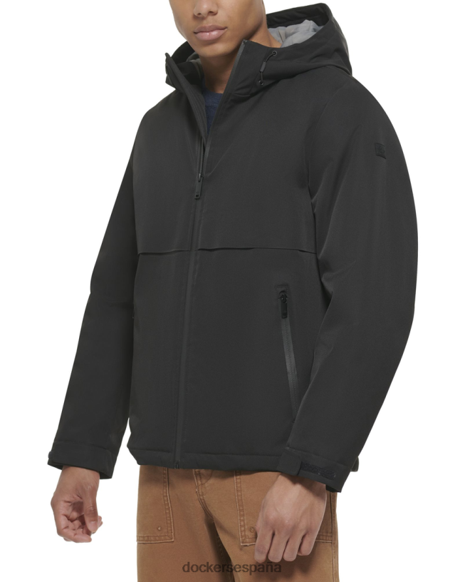sudadera con capucha con brida soldada flex tech hombres Dockers negro ropa 8F0406520