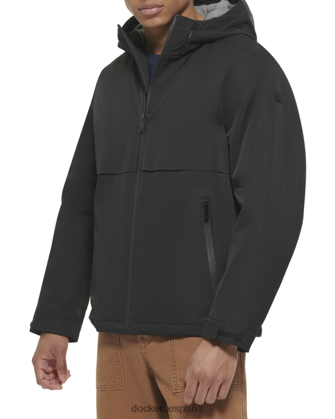sudadera con capucha con brida soldada flex tech hombres Dockers negro ropa 8F0406631