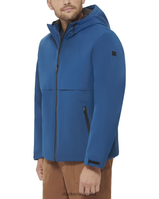 sudadera con capucha con brida soldada flex tech hombres Dockers océano azul ropa 8F0406519
