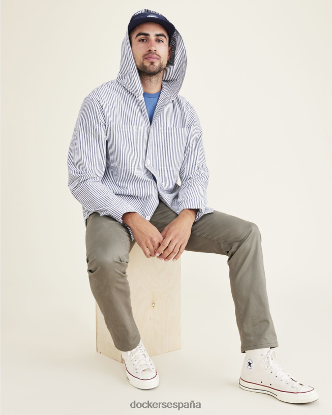 sudadera con capucha para la playa, ajuste relajado hombres Dockers blazer azul marino - azul ropa 8F0406617