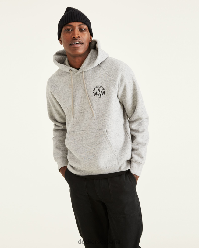 sudadera con capucha pop over de la colección jon rose hombres Dockers gris ropa 8F0406328
