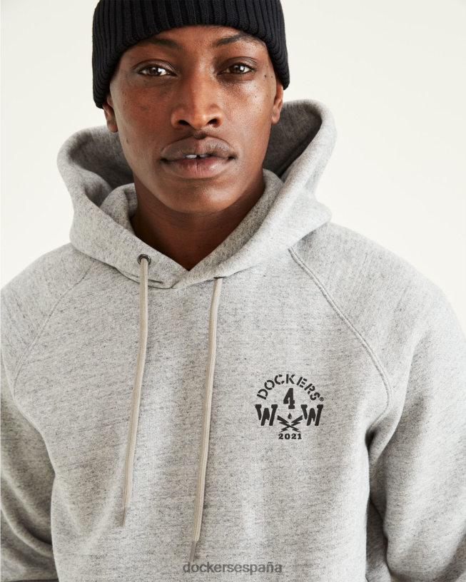 sudadera con capucha pop over de la colección jon rose hombres Dockers gris ropa 8F0406328