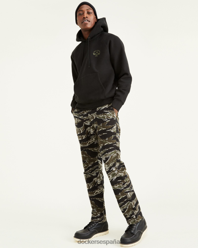 sudadera con capucha pop over de la colección jon rose hombres Dockers hermoso negro ropa 8F0406329