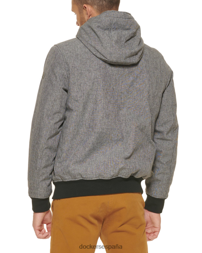 sudadera con capucha y cremallera hombres Dockers cuero gris ropa 8F0406674
