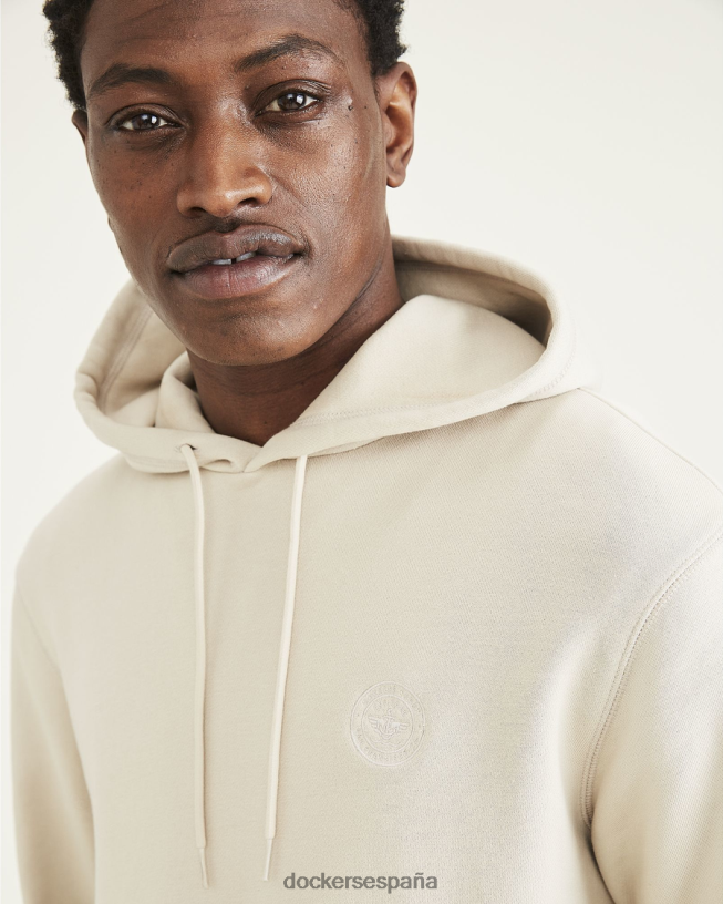 sudadera deportiva con capucha, ajuste regular hombres Dockers Sáhara caqui ropa 8F0406543